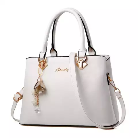 gorgeous white hand bag