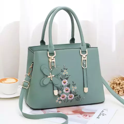 light green handbag